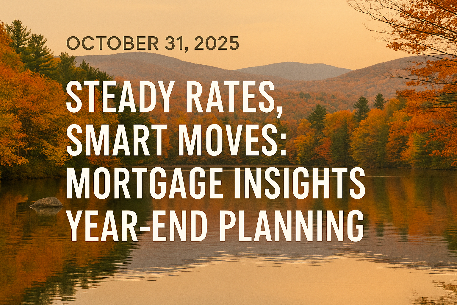 Steady Rates, Smart Moves: Mortgage Insights for Year-End Planning